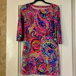 Lilly Pulitzer rayon and spandex dress beautiful condition size extra small.